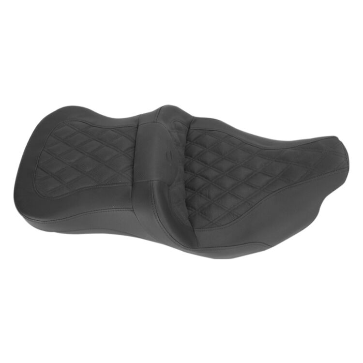 Saddlemen Roadsofa LS Lattice Stitch 2-Up Seat For Harley - Image 3