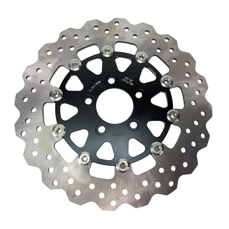 TC Bros Profile Rear Floating 11.8" Brake Rotor For Harley Touring 2008-2025